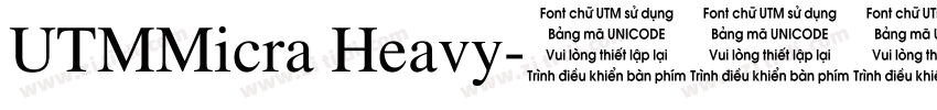 UTMMicra Heavy字体转换